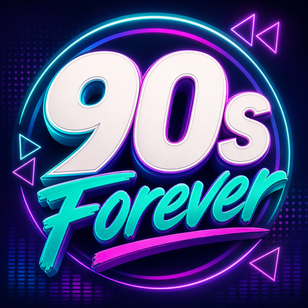 90s Forever radio station artwork